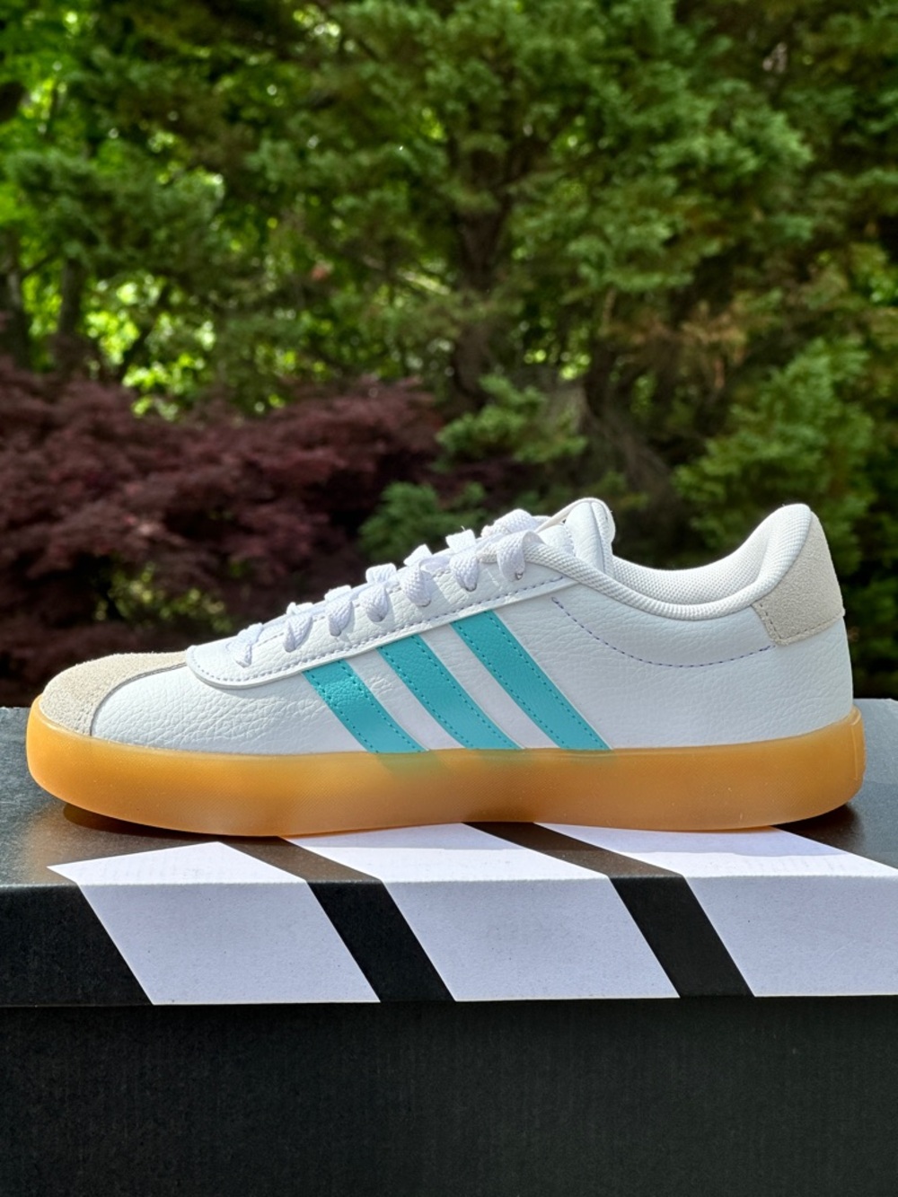 Adidas VL Court 3.0 Low Casual Everyday Sneaker Womens 6.5 fits Youth GS 5Y NEW - Picture 3 of 13